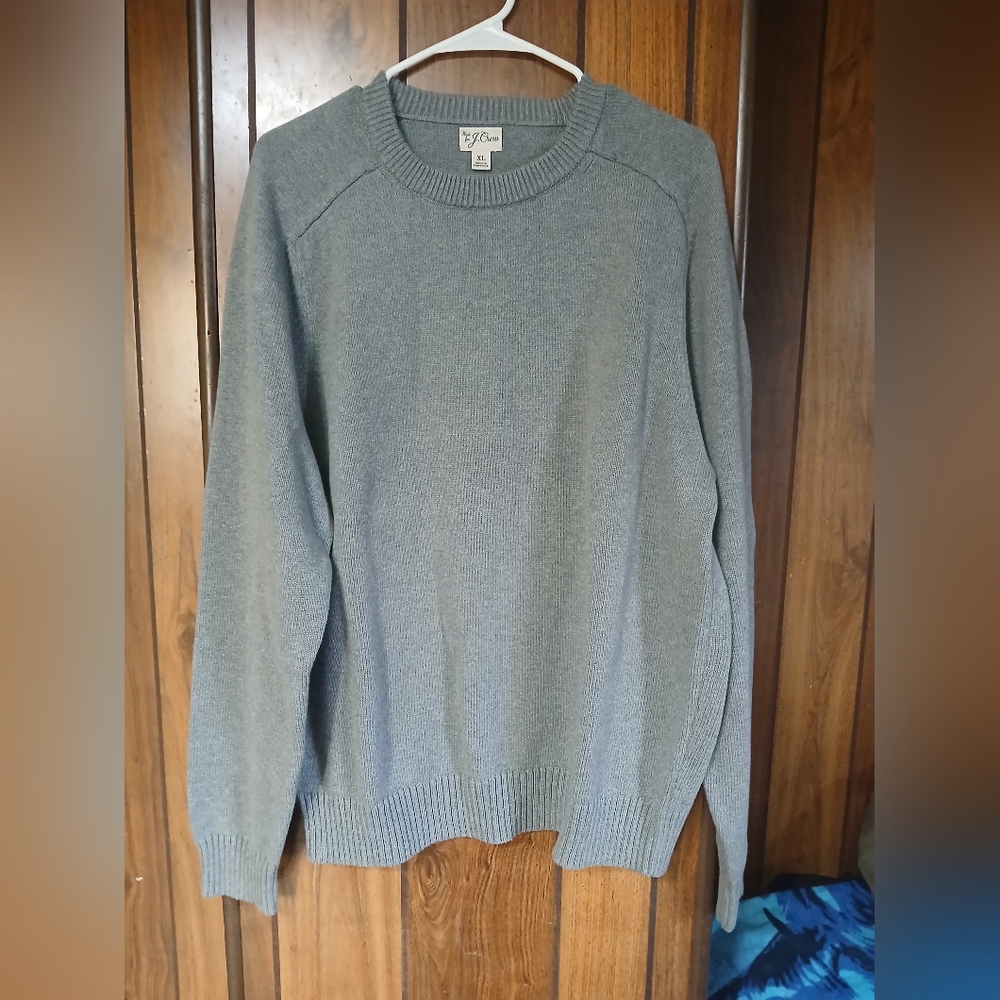 J. Crew Men's Gray Crewneck Sweater